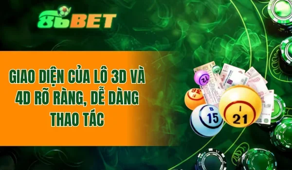 Giao diện của lô 3D và 4D rõ ràng, dễ dàng thao tác
